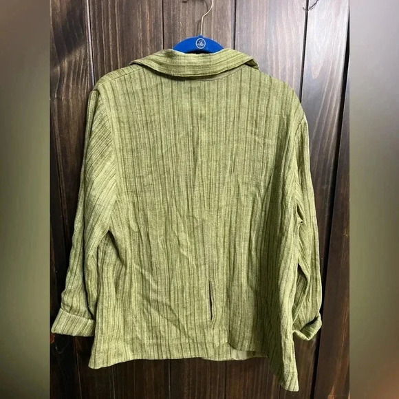 NWT-Coldwater Creek Women's Texture Wing Collar Jacket-Size: 18W - Picture 12 of 12